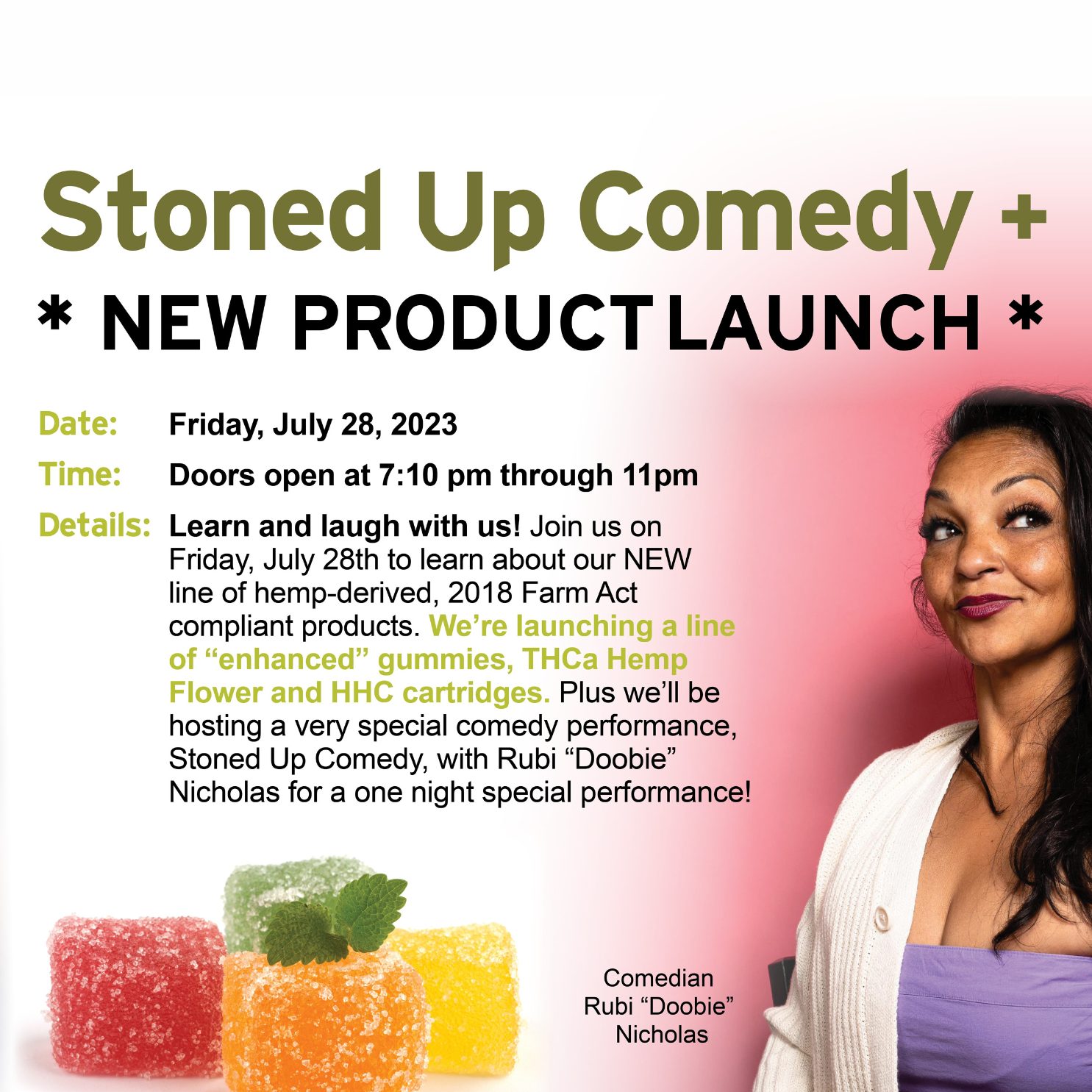 Stoned Up Comedy Night at Hempfield Apothetique | Lancaster PA Comedy