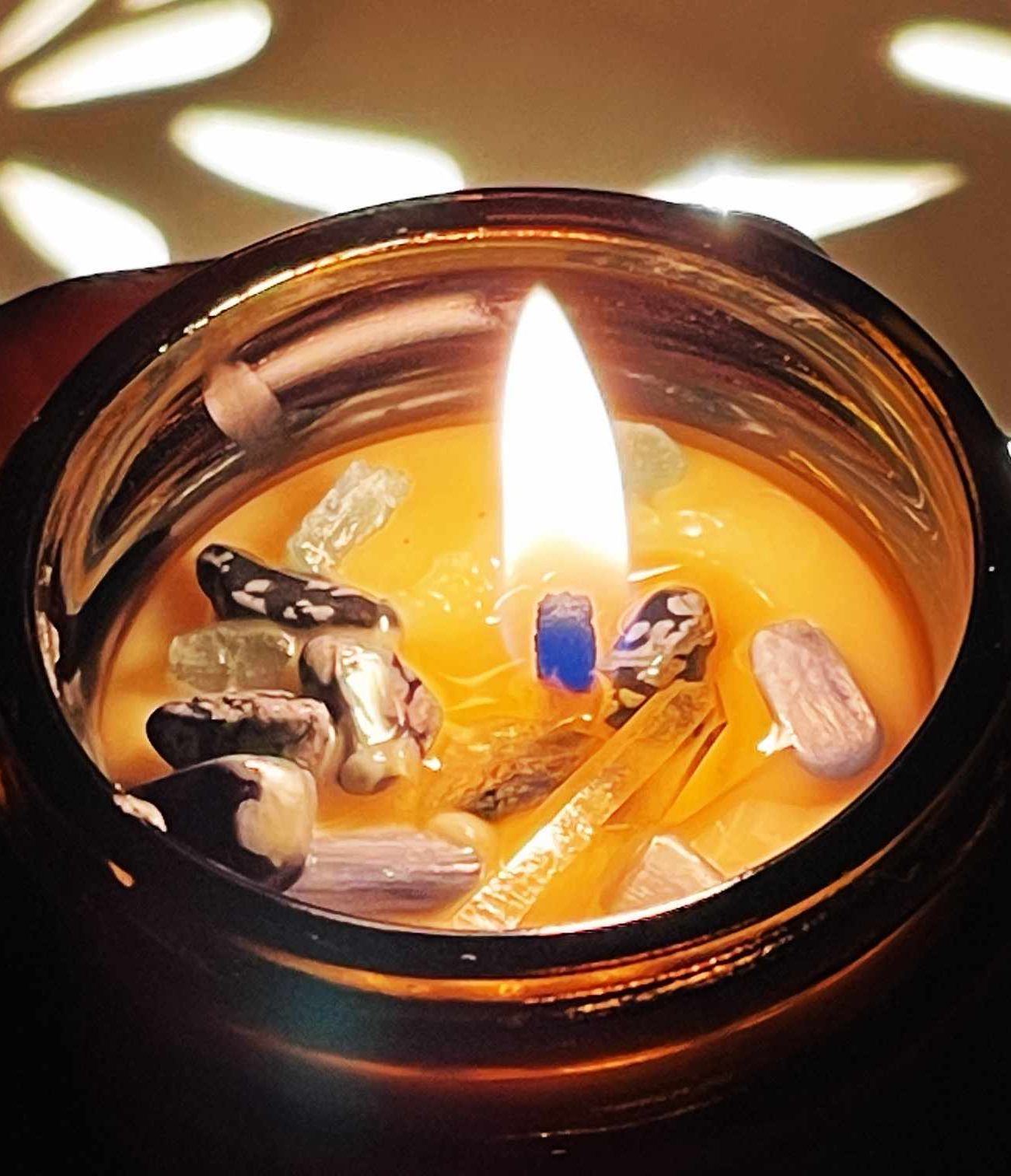 Make Your Own Crystal Intention Candle