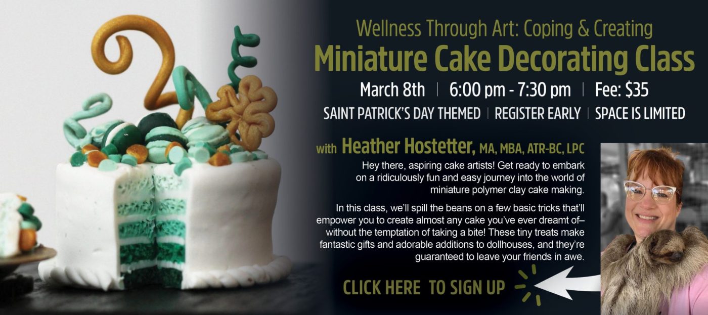 Miniature Polymer Clay Cake Decorating Class | Lancaster, PA | Hempfield Apothetique