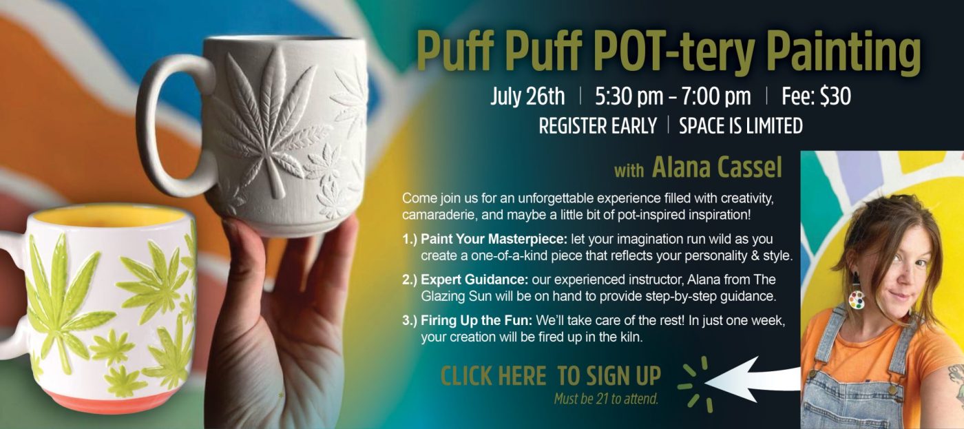 Puff Puff Pot-tery Painting Class | Lancaster, PA | Hempfield Apothetique