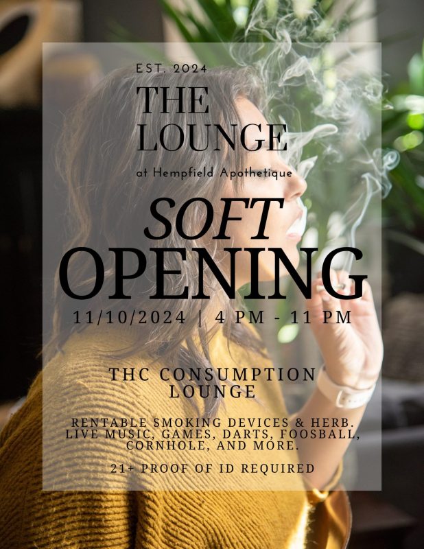 Soft Opening of Pennsylvania's First THC Consumption Lounge | Lancaster, PA | The Lounge at Hempfield Apothetique