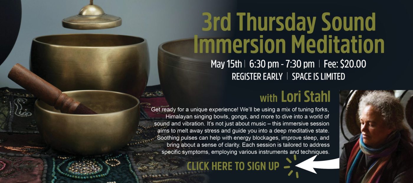 Third Thursday Sound Meditation with Lori Stahl | Hempfield Apothetique | Lancaster, PA