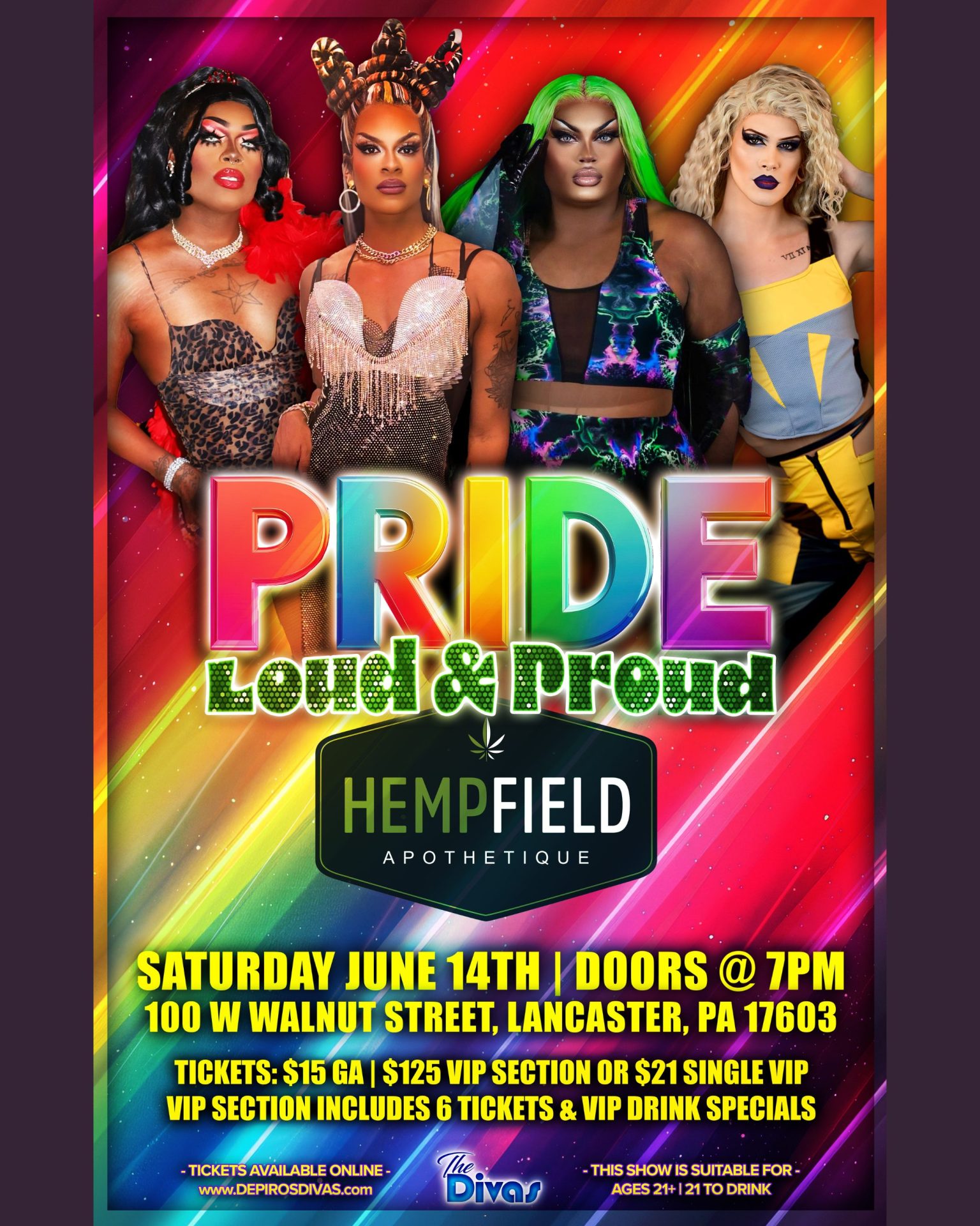PRIDE | Loud & Proud | Drag Show | Lancaster, PA