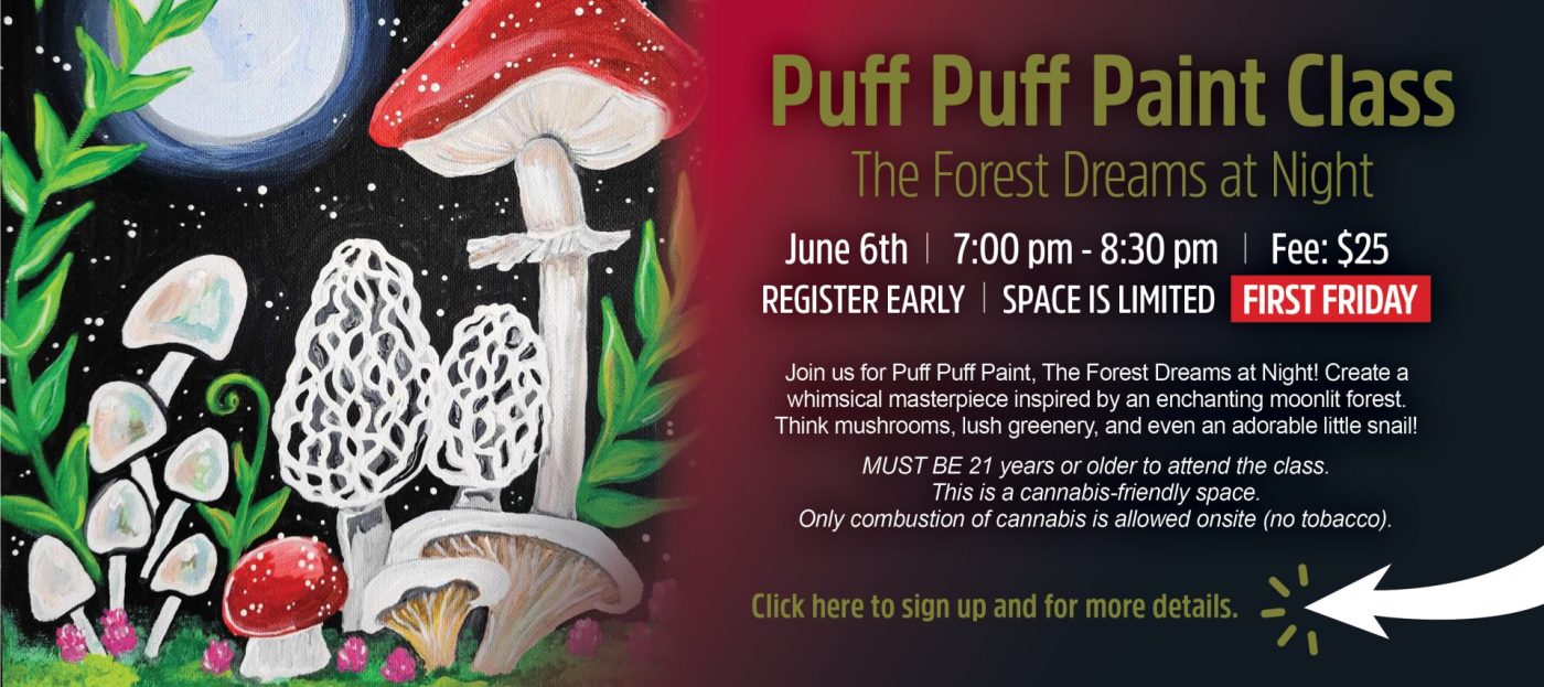 Cannabis Art Class | Puff Puff Paint Class | Hempfield Apothetique | Lancaster, PA