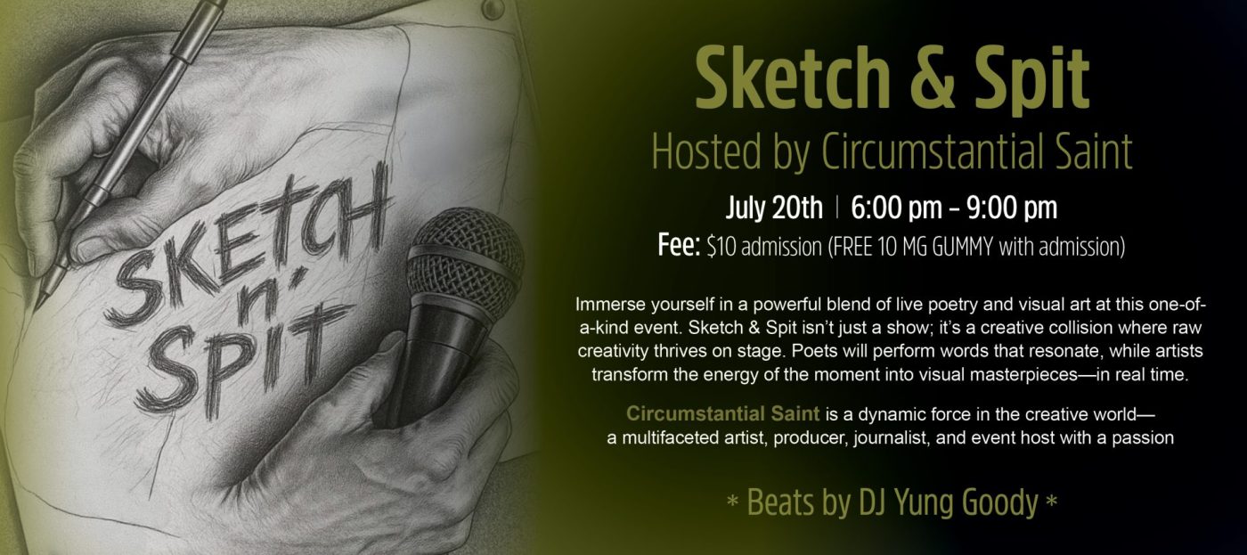 Sketch & Spit | Hosted by Circumstantial Saint | Lancaster, PA | The Lounge at Hempfield Apothetique