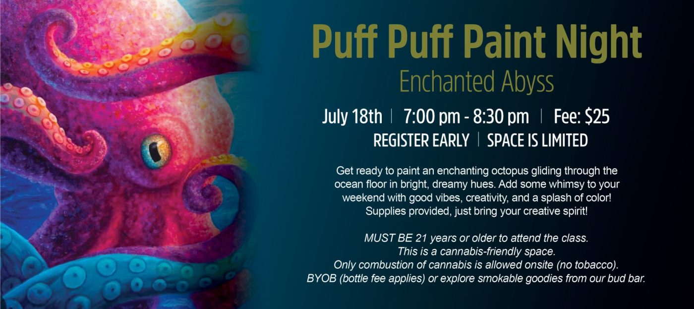 Puff Puff POT-tery | Mystical Mushroom Paint Night | Lancaster, PA | The Lounge at Hempfield Apothetique |The Lounge